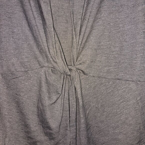 Xersion Gray Long Sleeve Knot Front Pullover Top Women’s Loose Fit - Picture 5 of 14